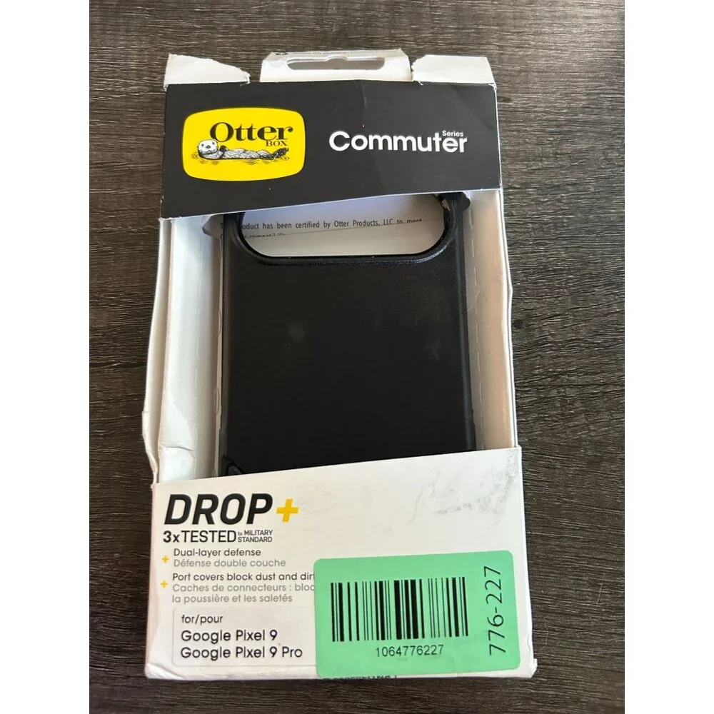 OtterBox Pixel 9 & 9 Pro Commuter Case - Black - Slim Protective Cover